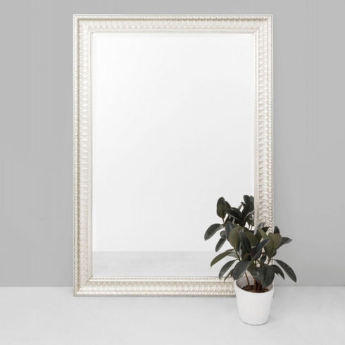 Woven Silver Wall Mirror