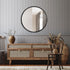 Angela Matt Black Round Wall Mirror