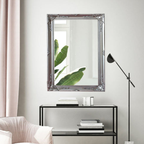 Felicity Ornate Silver Wall Mirror