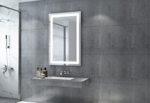 Milo LED Anti-fog Front-Lit Rectangular Bathroom Mirror