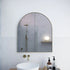 Amaris Satin Brass Arch Mirrored Cabinet