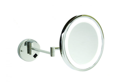 Ablaze Backlit 5x Plugin Type Round Shaving Mirror - mirrors-city-aus