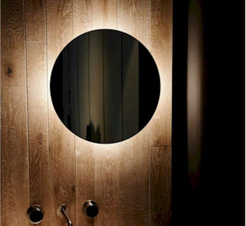 ABLAZE TWILIGHT ROUND BACKLIT BATHROOM MIRROR WITH DEMISTER - mirrors-city-aus