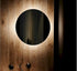 ABLAZE TWILIGHT ROUND BACKLIT BATHROOM MIRROR WITH DEMISTER - mirrors-city-aus