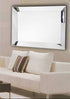 Maddox Premium Modern Non-Beaded Silver Wall Mirror