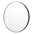 Bjorn Black Round Wall Mirror