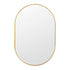 Bjorn Brass Oval Wall Mirror