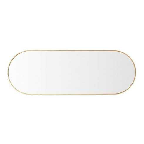 Bjorn Brass Oval Wall Mirror