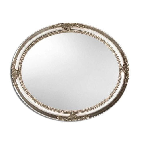 Dolores Oval Silver Wall Mirror