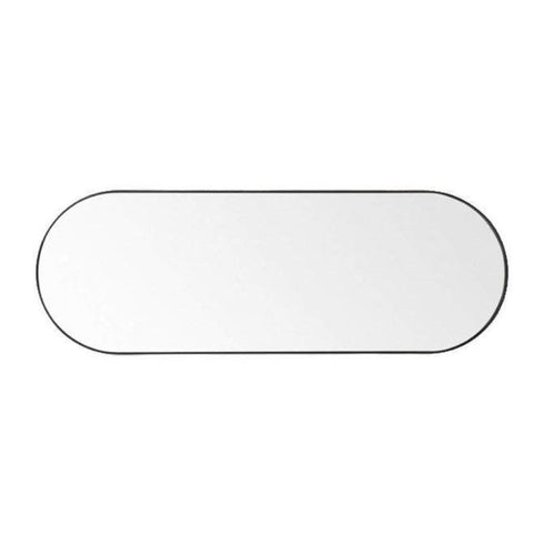 Bjorn Black Oval Wall Mirror