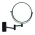 Ablaze Matte Black Round Shaving Mirror