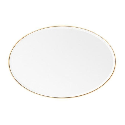 Lolita Brass Oval Wall Mirror