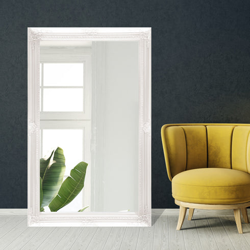 Freda Ornate White Wall Mirror