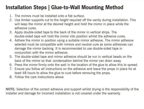 Hamilton D-shaped Bathroom Wall Mirror