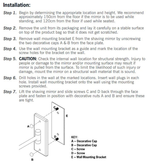 Ablaze 8x Magnification Shaving Mirror