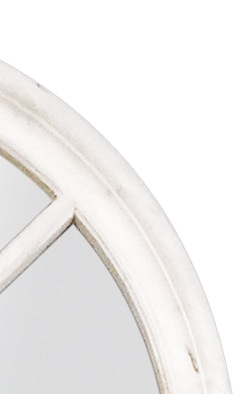 Romeo Arch Panelled Mirror, Matt White Medium - mirrors-city-aus
