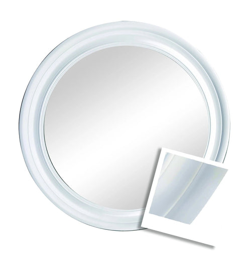 Thompson Round Mirror Gloss White - mirrors-city-aus