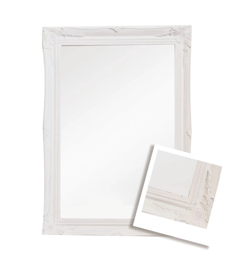 Felicity Ornate White Gloss Wall Mirror