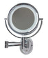 Ablaze Backlit 5x Magnification Round Shaving Mirror - mirrors-city-aus
