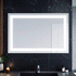 Milo LED Anti-fog Front-Lit Rectangular Bathroom Mirror