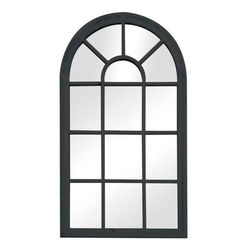 Romeo Arch Matt Black Wall Mirror