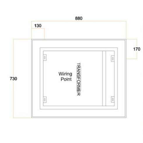 Ablaze Backlit Bathroom Mirror With Demister