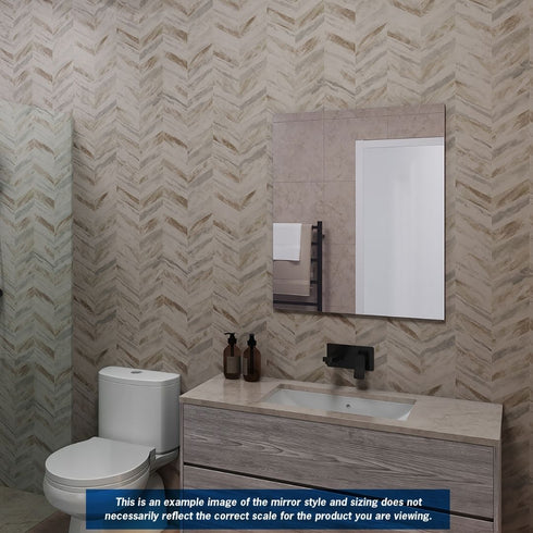 Jackson Rectangle Polished Edge Bathroom Wall Mirror