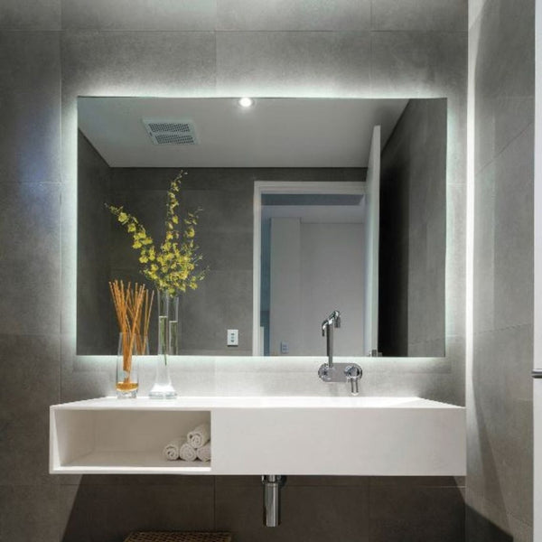 Ablaze SS Premium Backlit Rectangle Bathroom Mirror