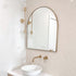 Apsel Arch Brushed Brass Wall Mirror