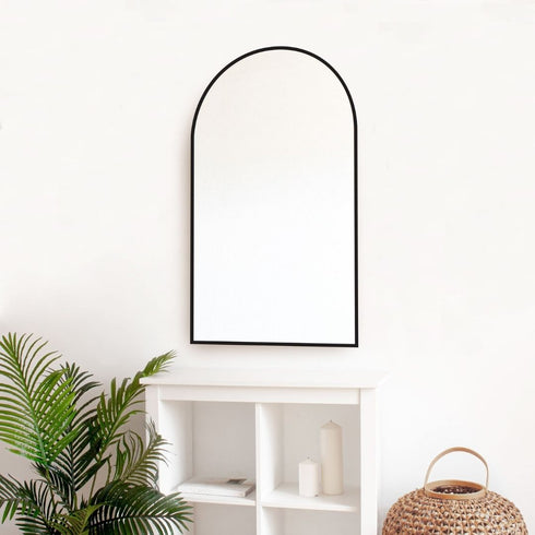 Apsel Arch Black Wall Mirror