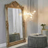 Brielle Ornate Gold Floor Mirror