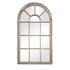 Romeo Arched Wood Grain Wall Mirror