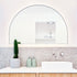 Apsel Arch White Wall Mirror