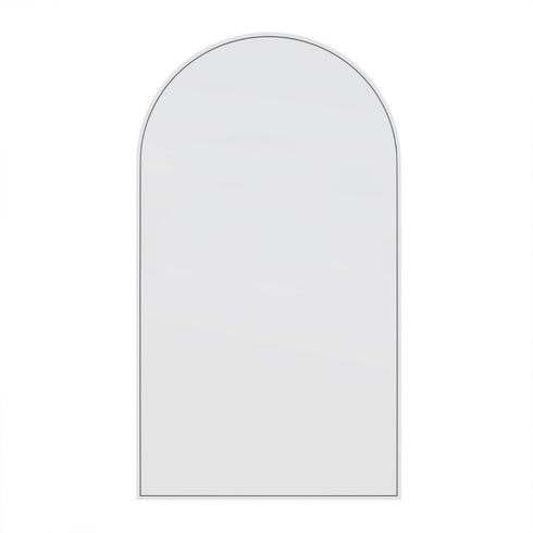 Apsel Arch White Wall Mirror