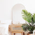 Apsel Arch White Wall Mirror