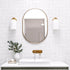 Aaden Pill Satin Brass Wall Mirror