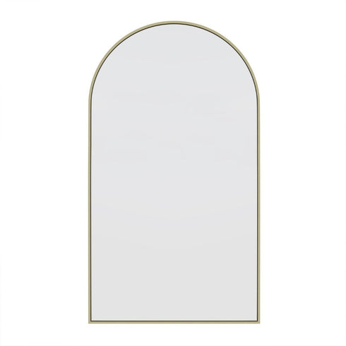 Apsel Arch Brushed Brass Wall Mirror