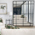 Dalton Black Window Style Wall Mirror