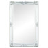 Gabriel Ornate Brushed White Wall Mirror
