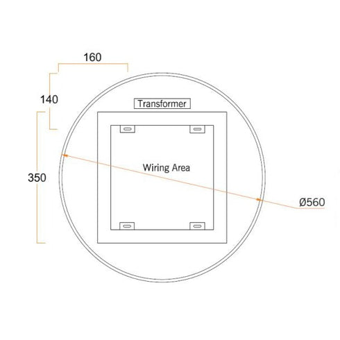 Ablaze Twilight Backlit Bathroom Mirror With Demister