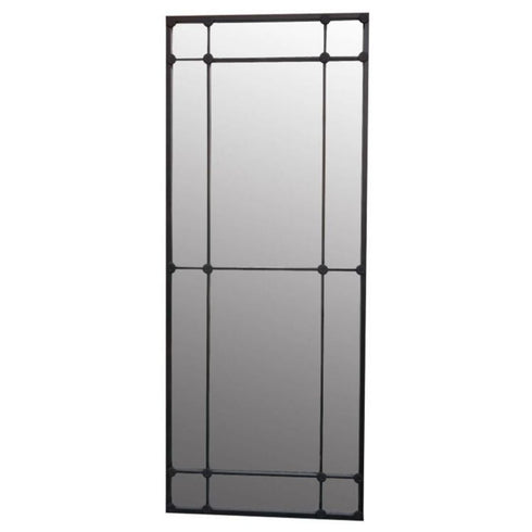 Mackenzie 12 Pane Black Wall Mirror