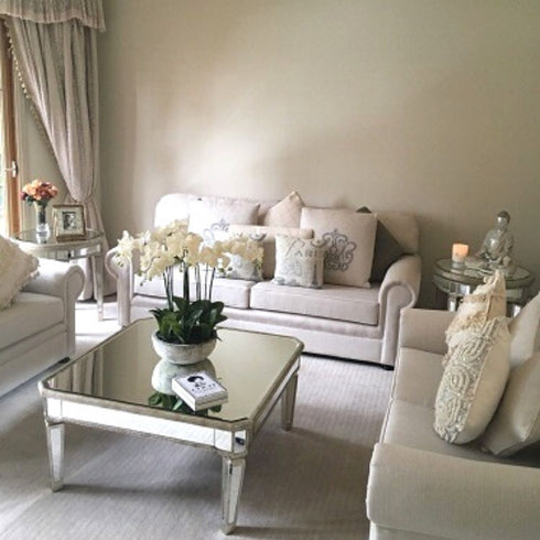 Elias Square Mirrored Coffee Table