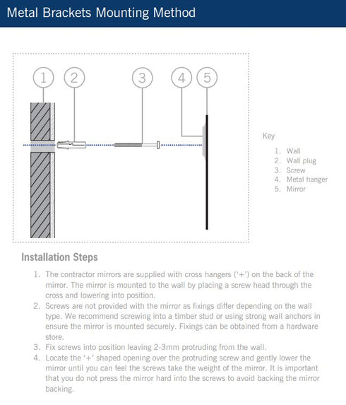 Zahra Black Frame Wall Mirror