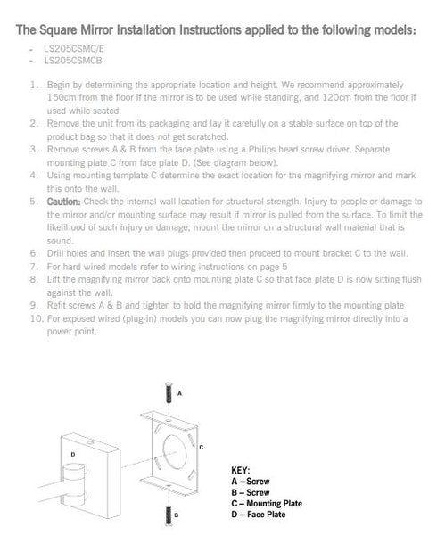Ablaze 3x Magnification Backlit Mirror