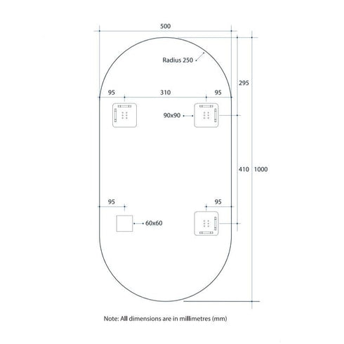 Emrys Oval Bathroom Wall Mirror