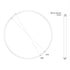 Ablaze Black Round Wall Mirror
