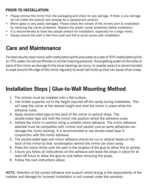 Sierra Bathroom Wall Mirror with Sandblasted Border