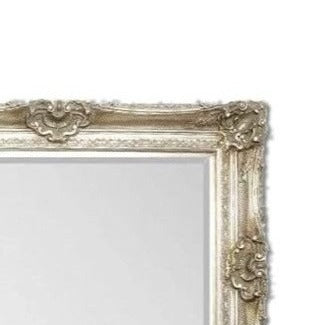 Helga Large Ornate Silver Wall Mirror