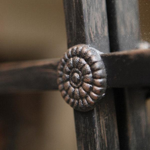 DALTON BLACK RECTANGULAR 16 PANE WALL MIRROR - mirrors-city-aus