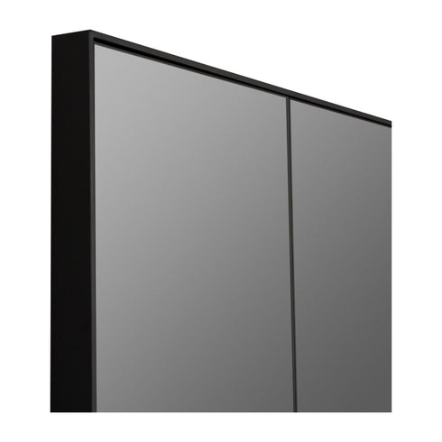 Loft Smoked Glass Black Wall Mirror